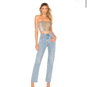 AGOLDE High Rise Straight Leg Jeans